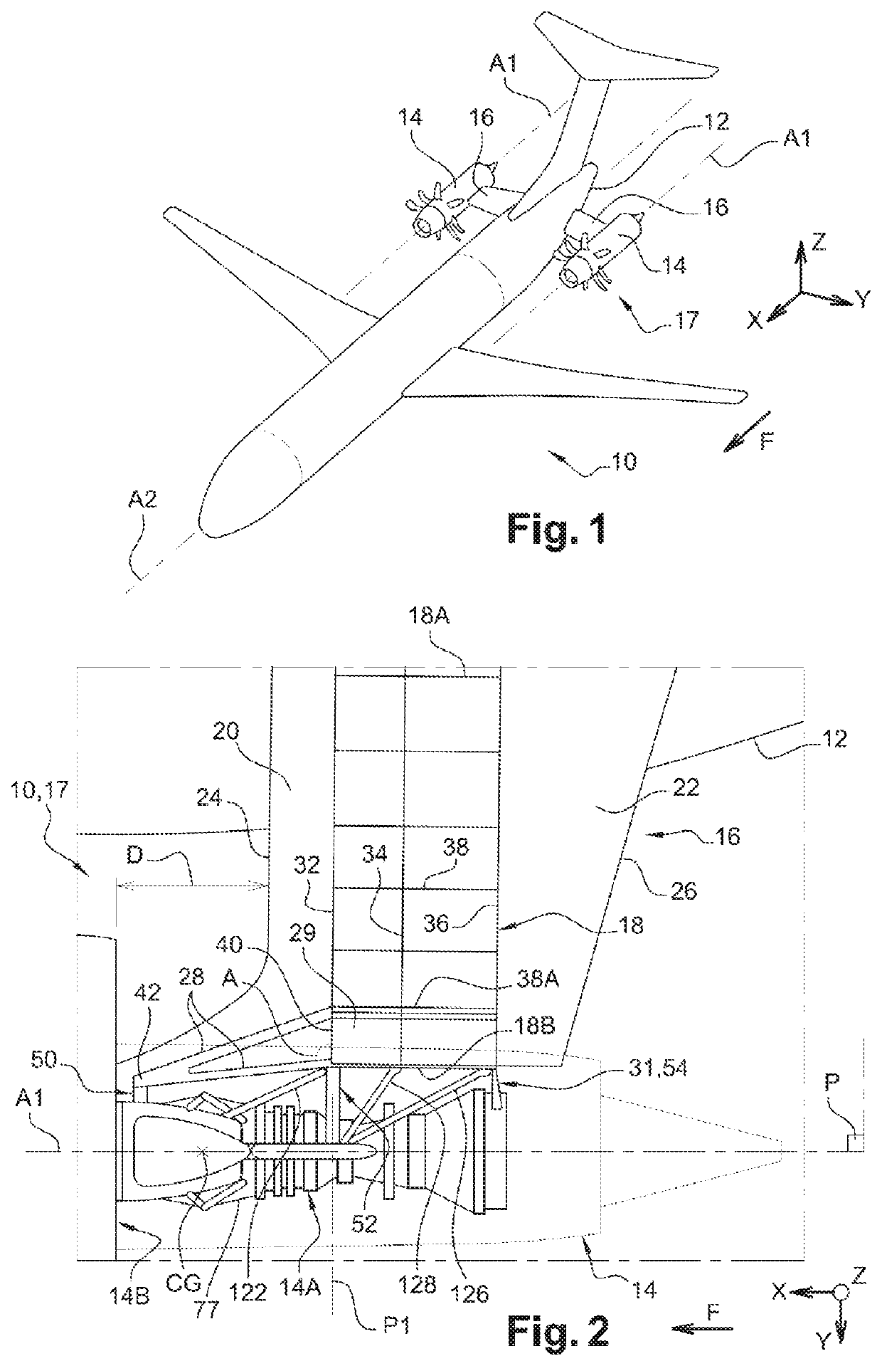 Assembly for an aircraft comprising an engine of the “open rotor puller” type and means for attaching the latter to the rigid structure of an attachment pylon