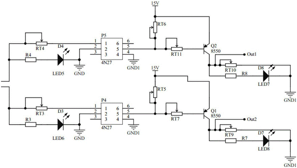 IGBT circuit having dual-isolation characteristic and control method thereof