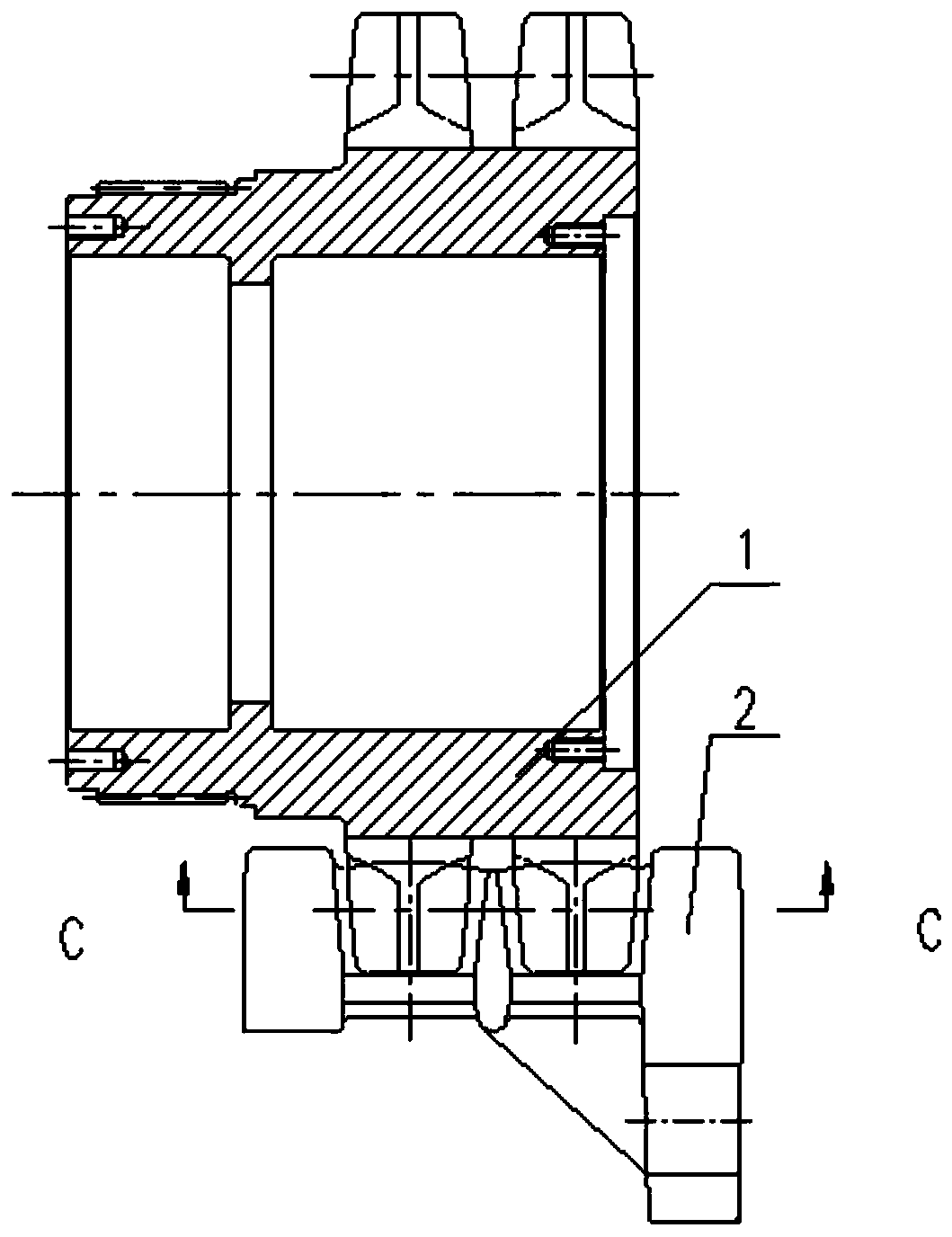 High-bearing coal mining machine walking system