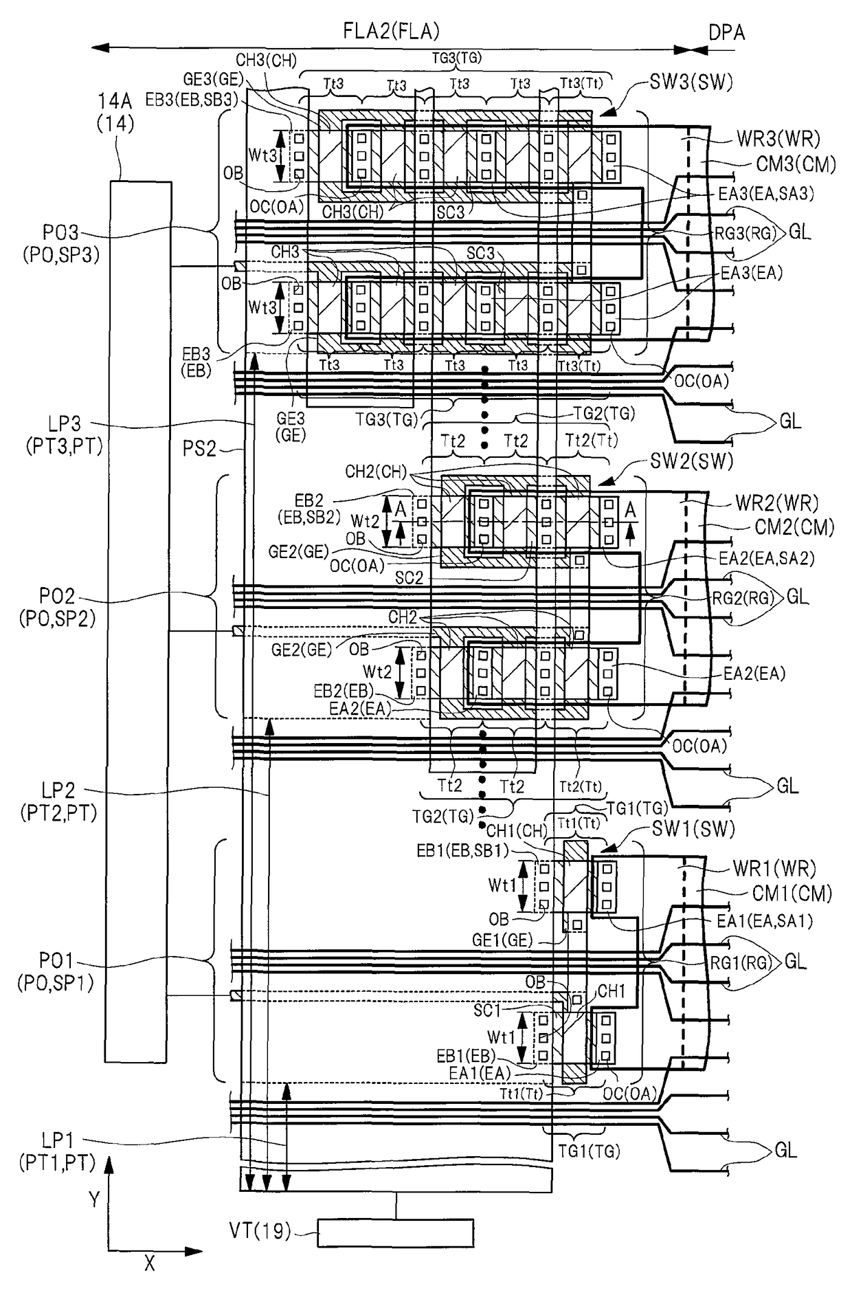 Transistor substrate and display device