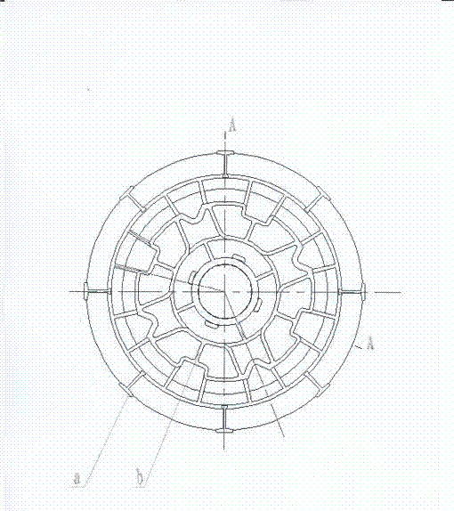 Combined structure for magnetic steel and magnetic loop of motor