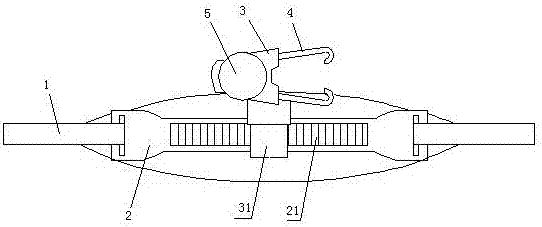 Oral trachea cannula fixing buckle device