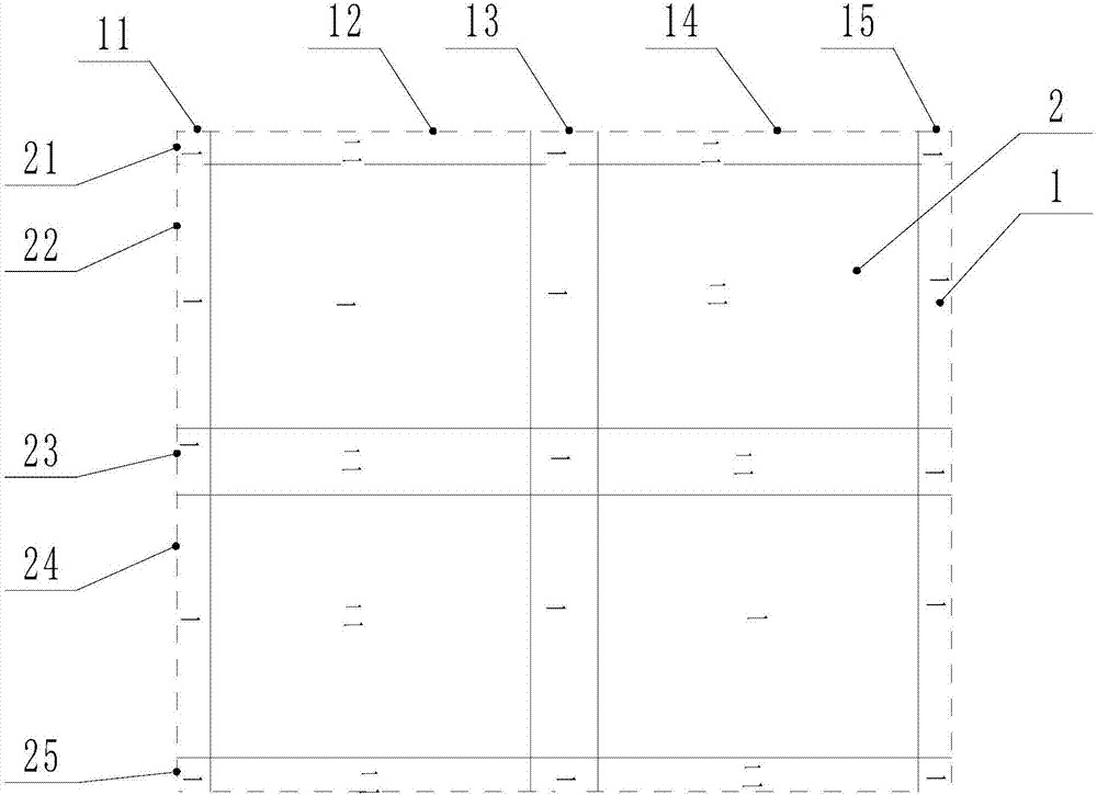 A kind of small square double-sided woolen fabric and its production method