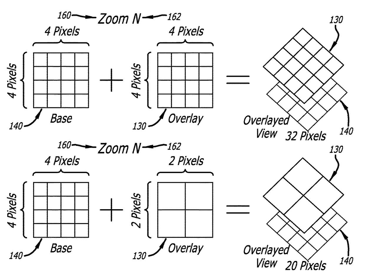 Data overlay for animated map weather display and method of rapidly loading animated raster data