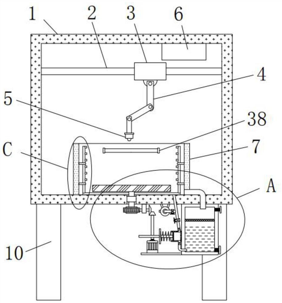 3D printing mechanical arm post-processing device and using method thereof