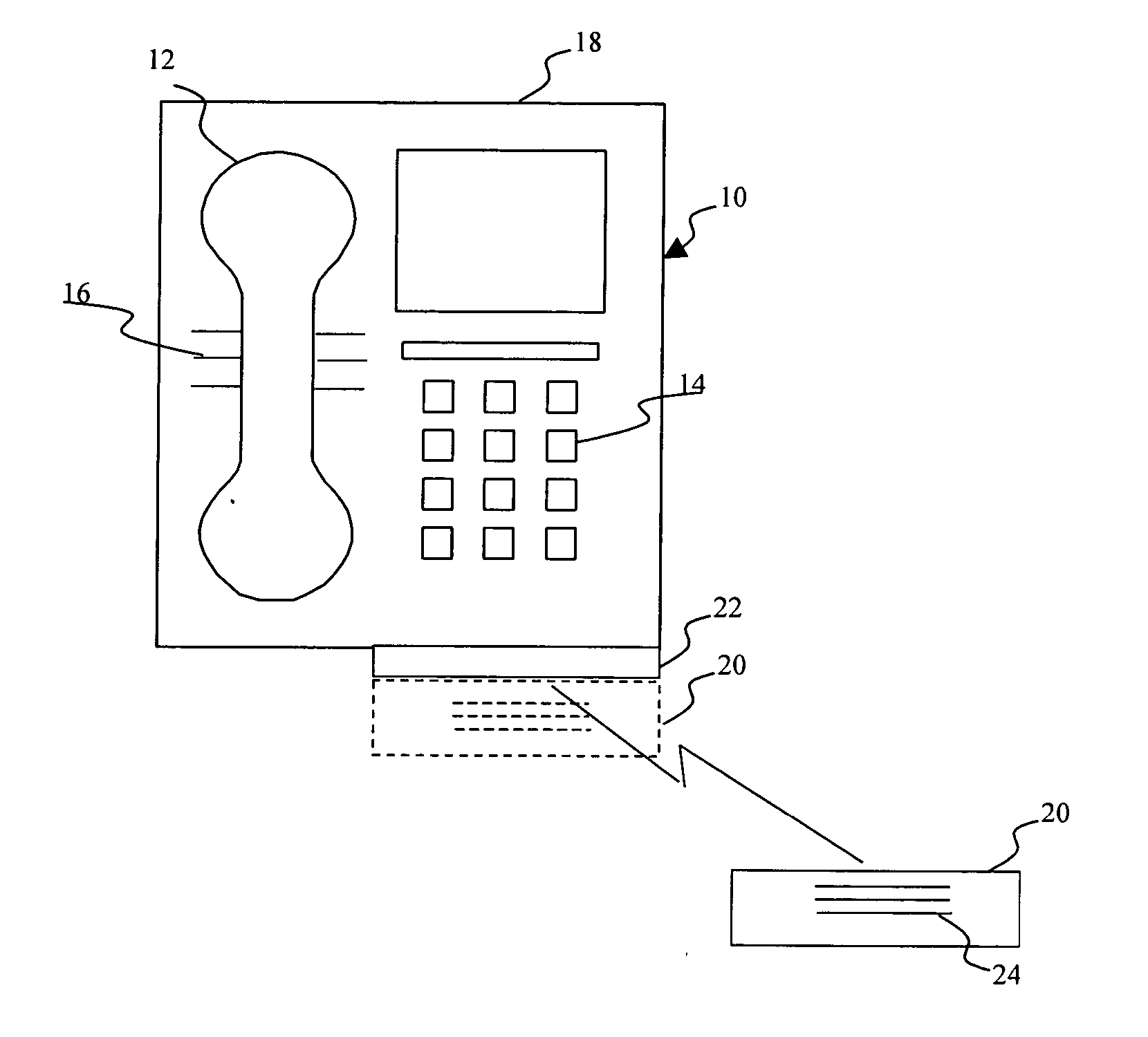 Method and apparatus for combined wired/wireless pop-out speakerphone microphone