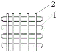 Circulating heat dissipation pipe of air conditioner