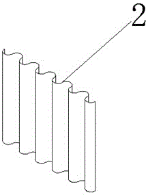 Circulating heat dissipation pipe of air conditioner