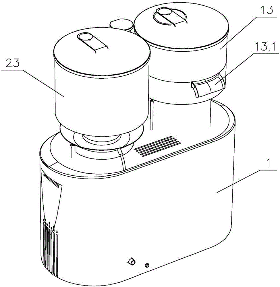 Ice crusher with juicing and ice crushing function