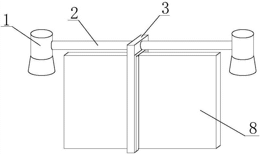 Deashing device for color selecting machine sorting room glass