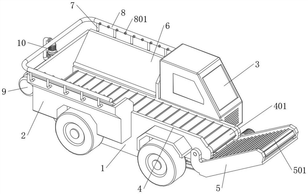 Special transfer trolley for rock mining and transfer method thereof