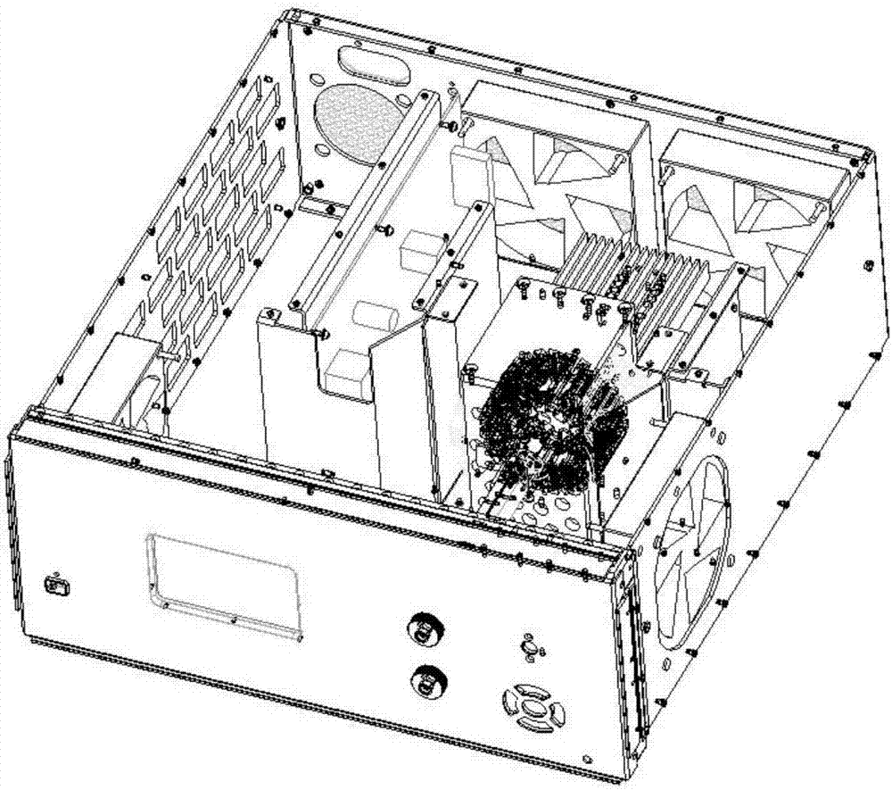 Novel bandwidth solid state power amplifier having interpenetrating type design