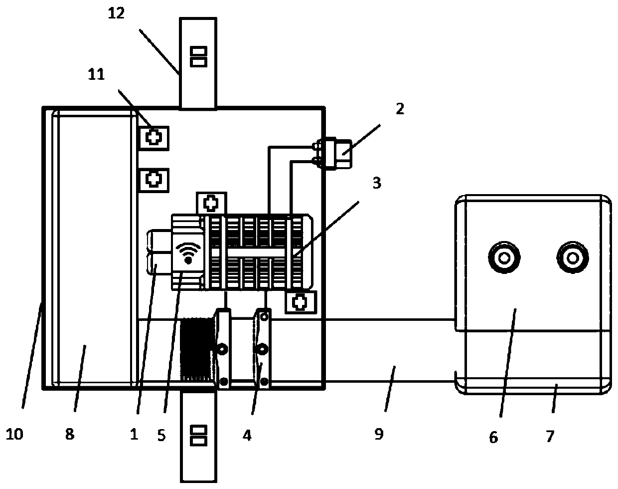 Device and method for automatically controlling airbag underwater