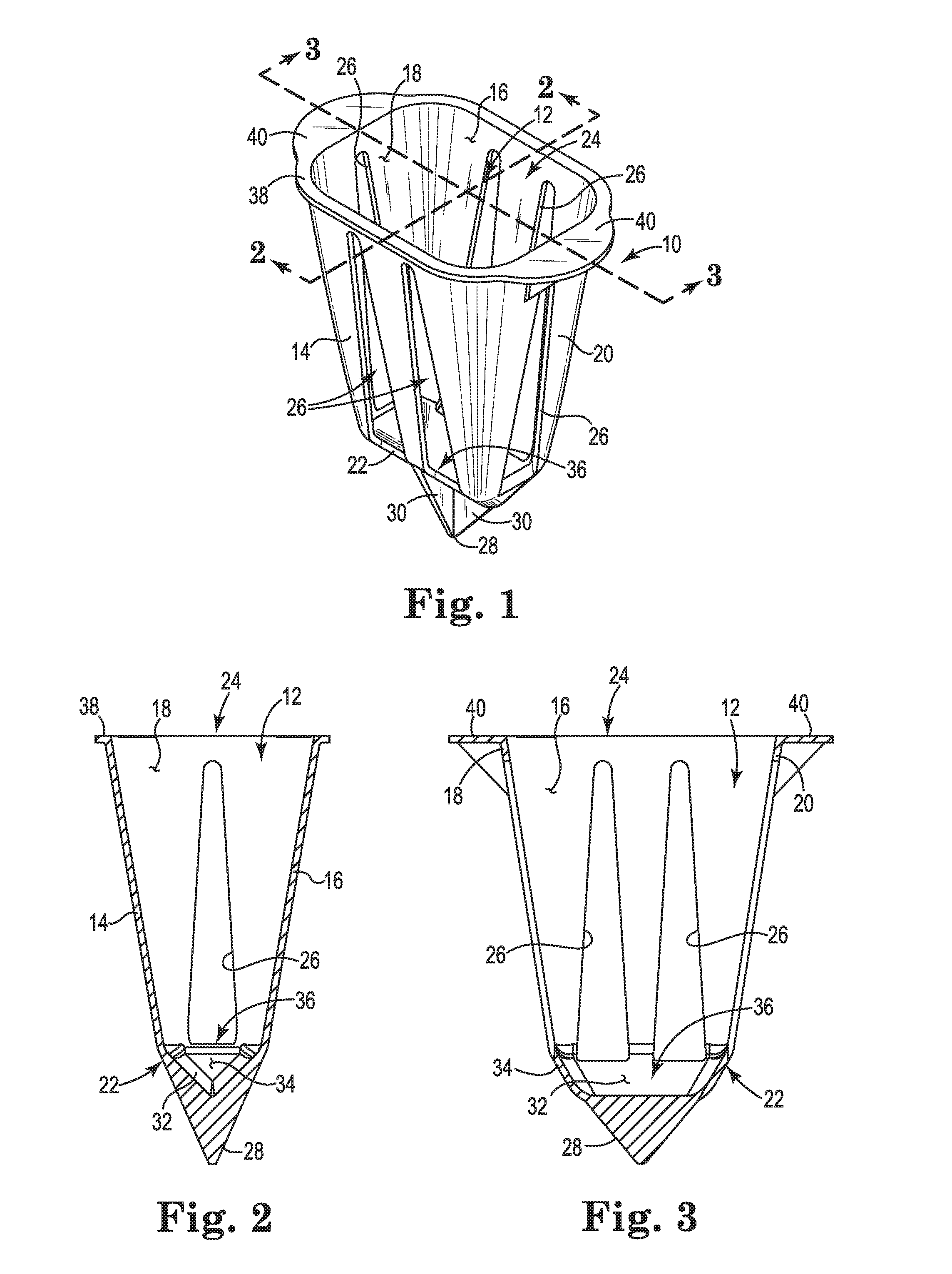 Biodegradable horticulture container