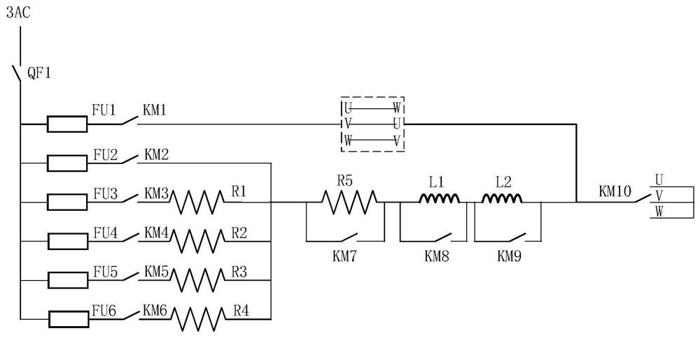 Load device for rail vehicle converter test