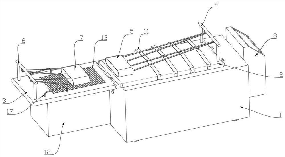 Recovery traction bed for spine surgery