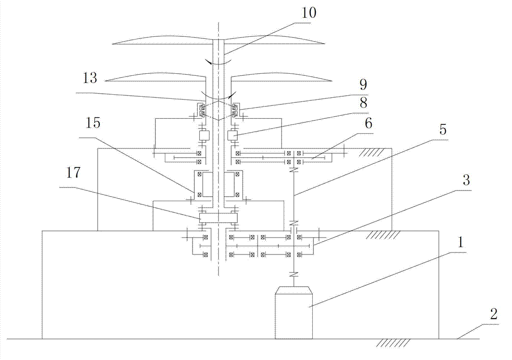 Device for testing coaxial inversion rotor wing of helicopter