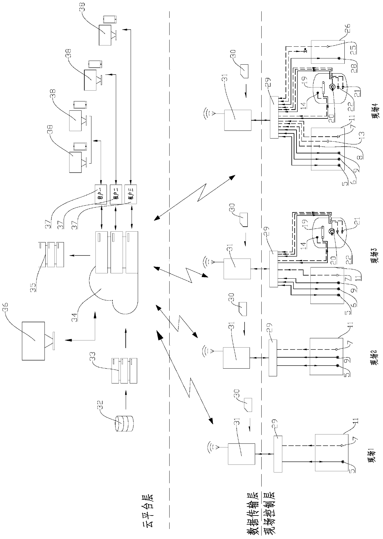 Intelligent rainwater regulation and storage pool monitoring system and monitoring method