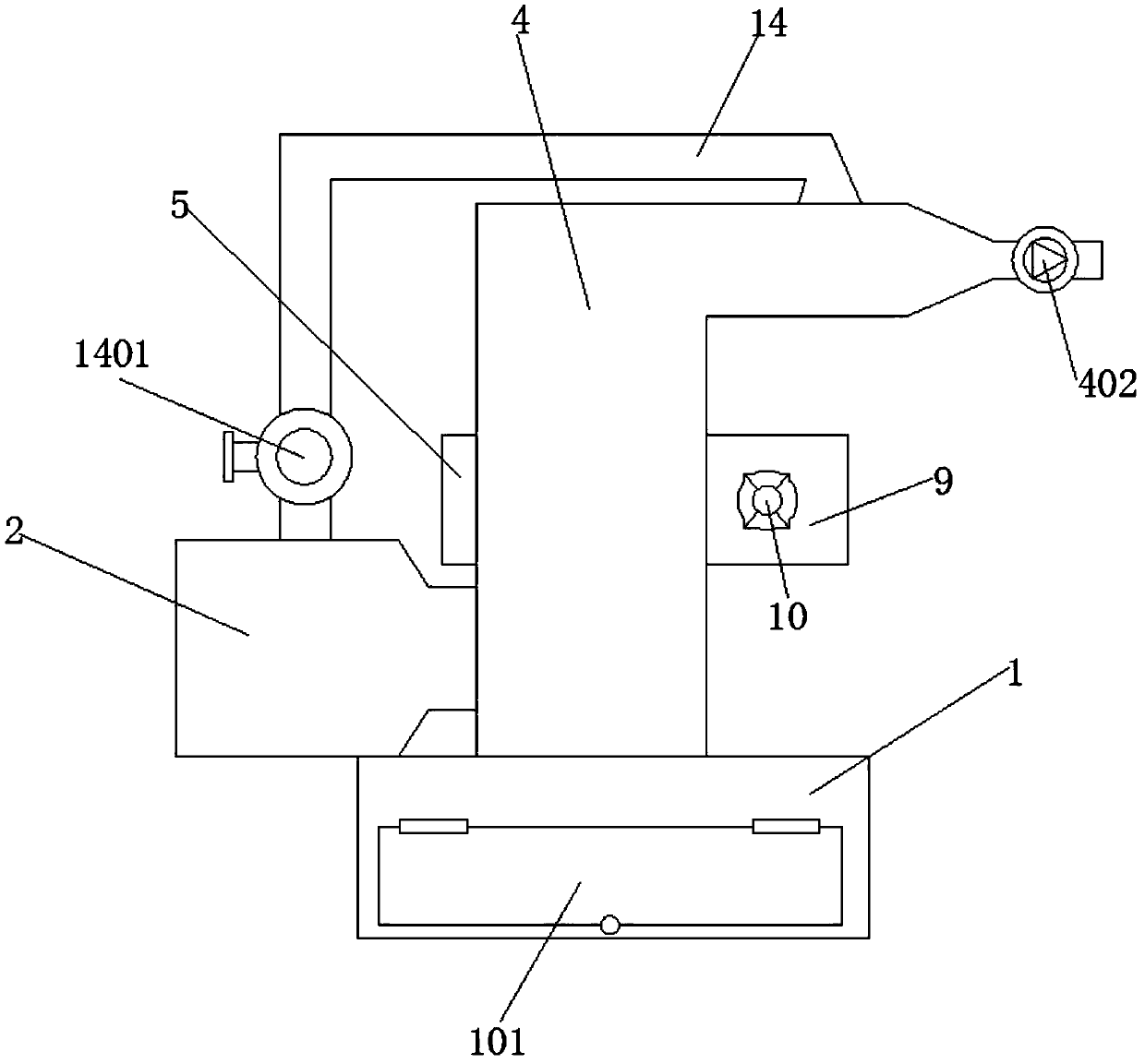 Ozone photolysis type activated carbon purification device