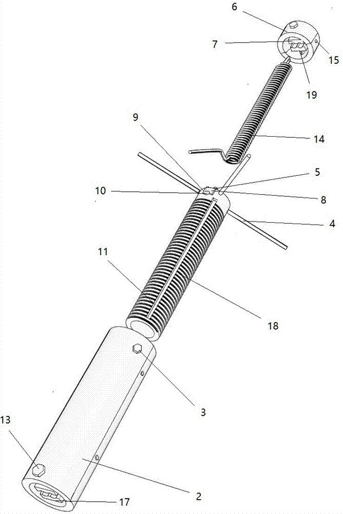 Electric pole pull wire fastening winder