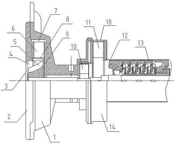 Supercharging device of engine