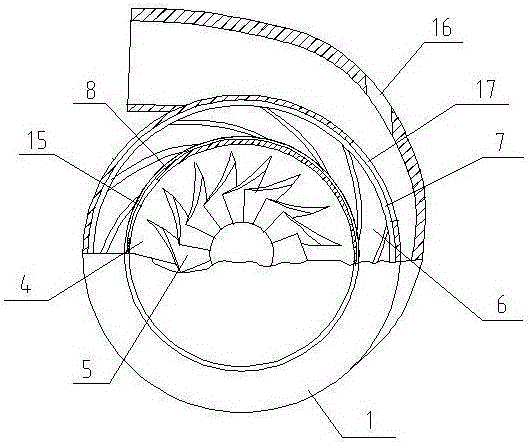 Supercharging device of engine