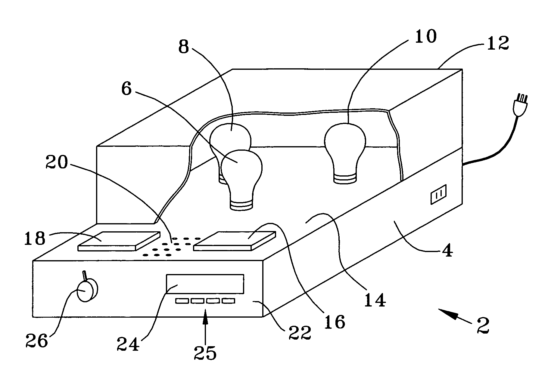 Sunlight simulating microprocessor alarm clock