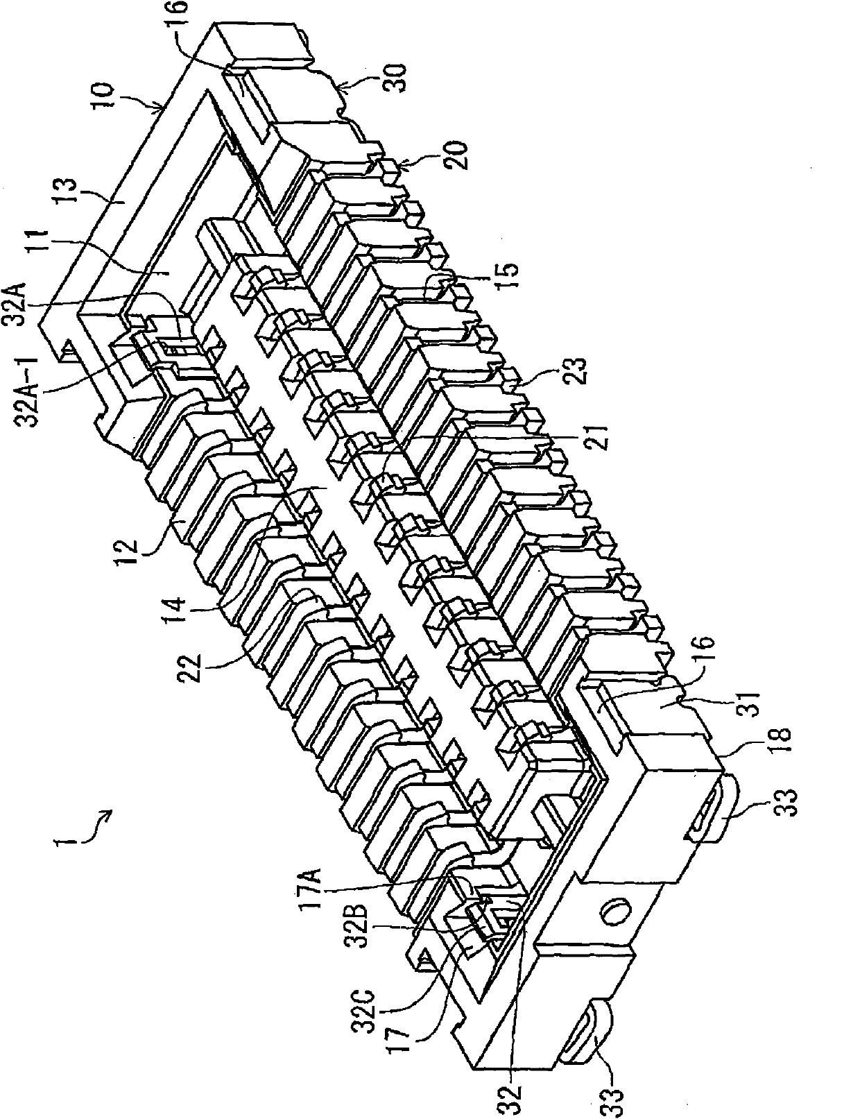 Electric connector for circuit substrate