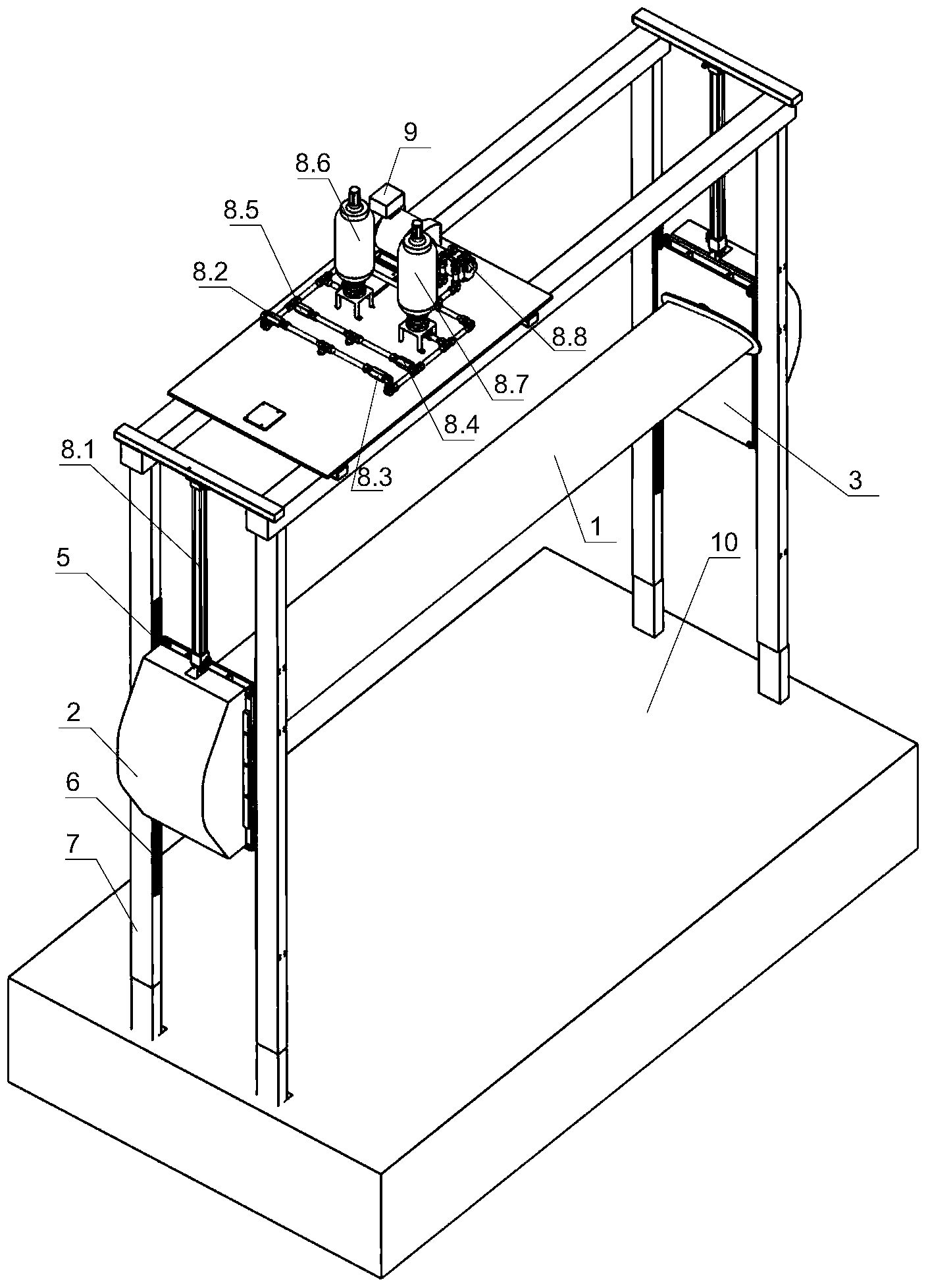 Power generation device using lift type oscillating hydrofoils to capture tidal current energy