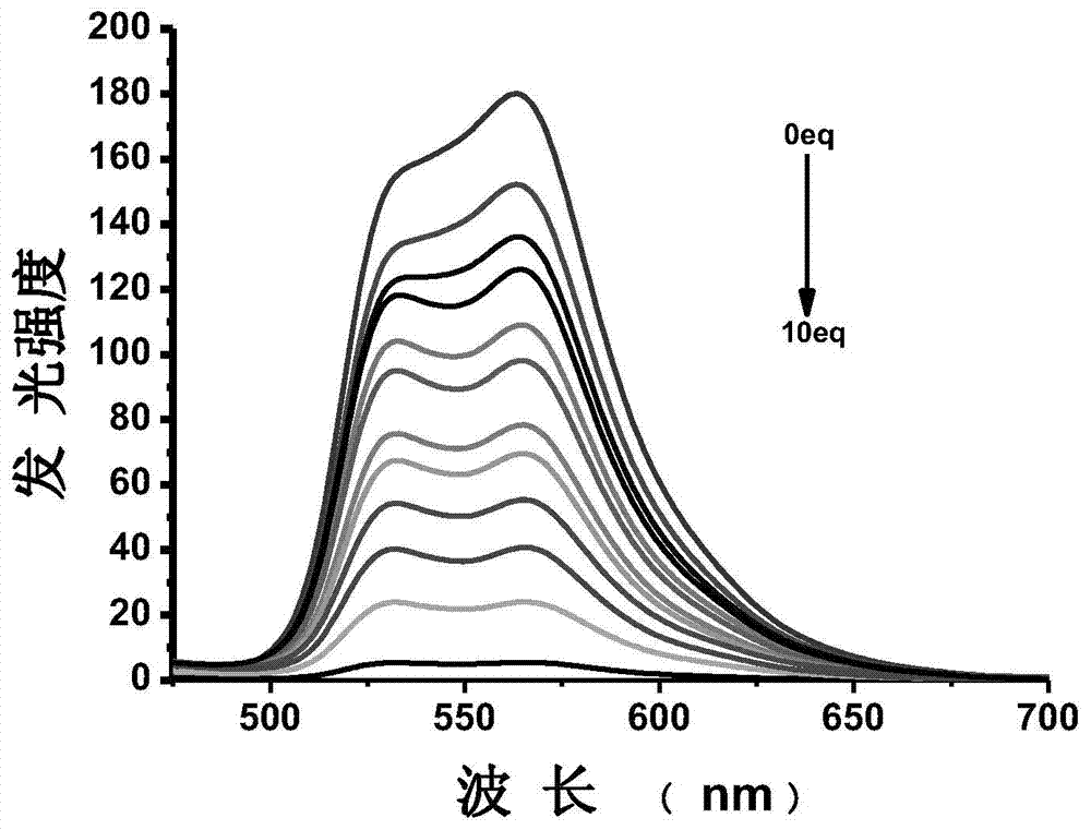 Phosphorescent fluorinion probe, preparation and applications thereof