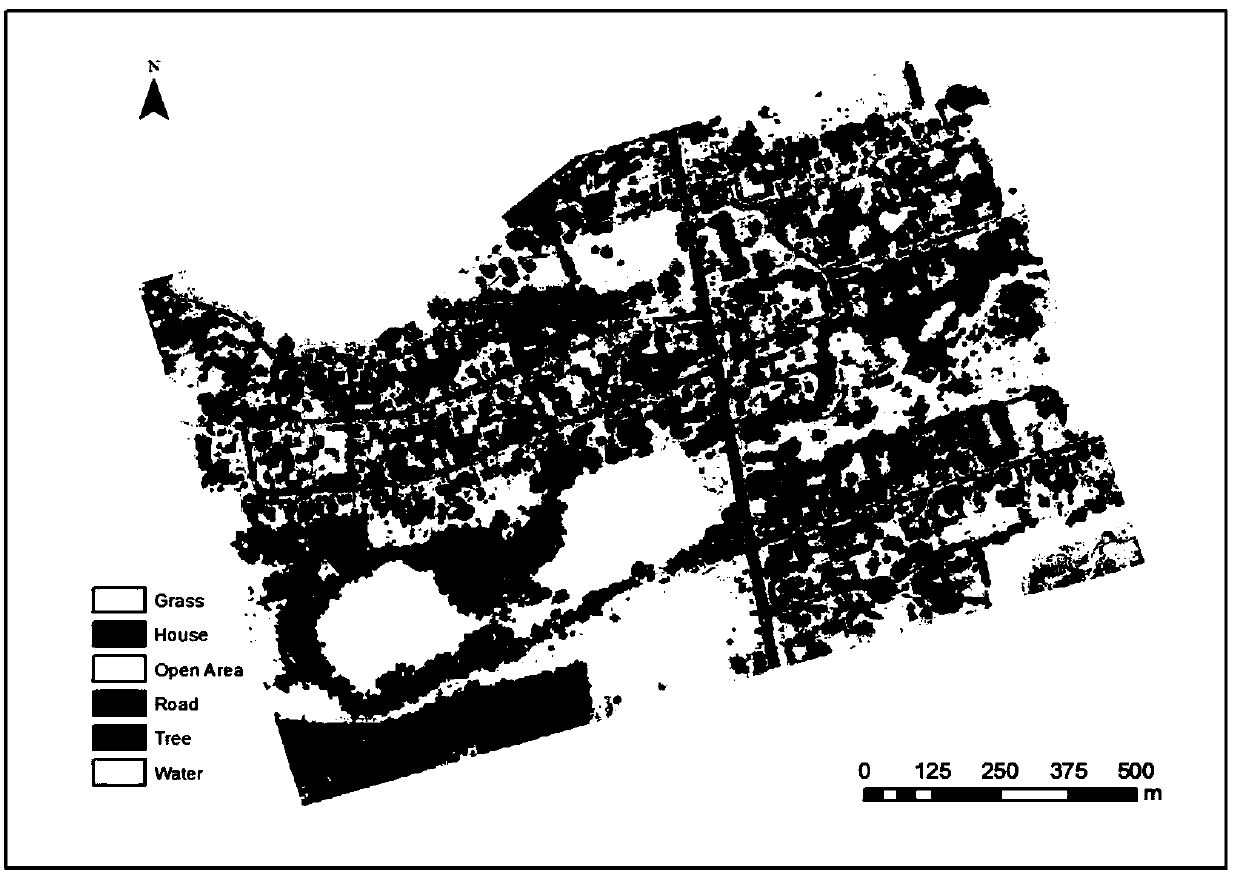 Urban-tree carbon content estimation method based on multi-echo airborne-laser-scanning data