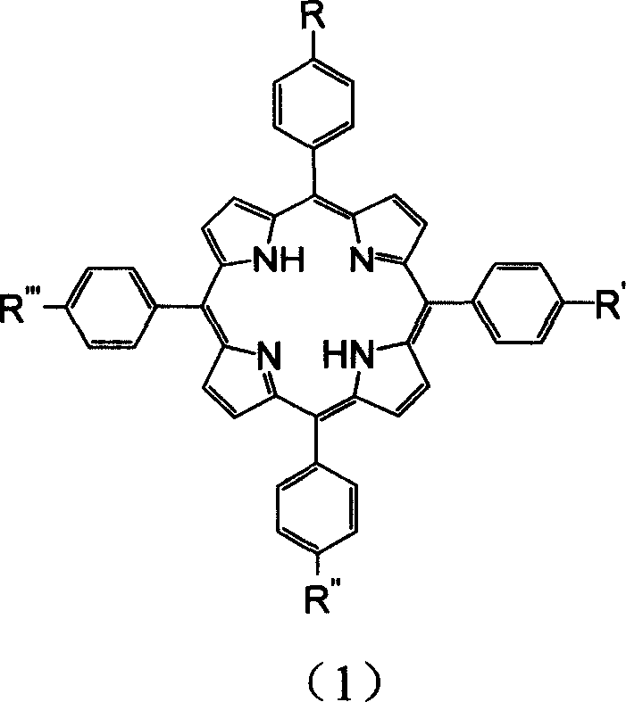 Method of preparing metalloporphyrin/silicon dioxide degradation agent