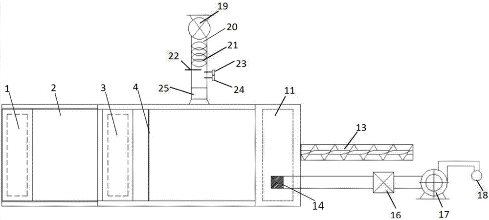 Device for making cow bed regeneration packing through solid cow dung