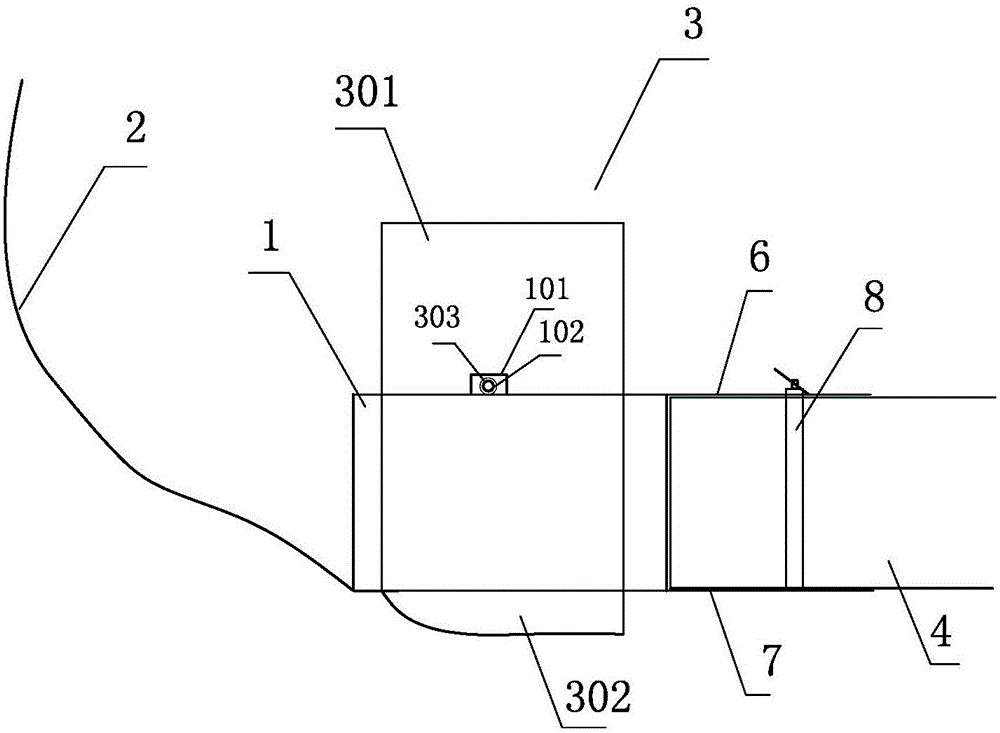 Device for preventing side slipping of support base and using method