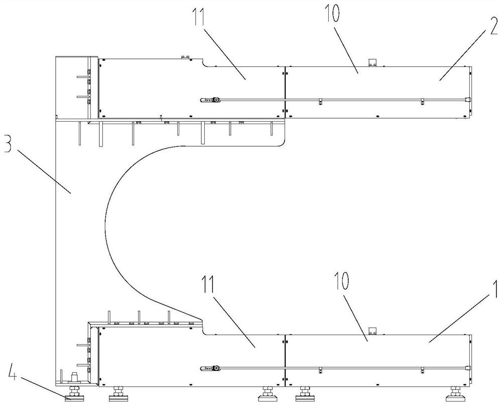 An automatic access system for double-layer storage roller table for heavy-duty products