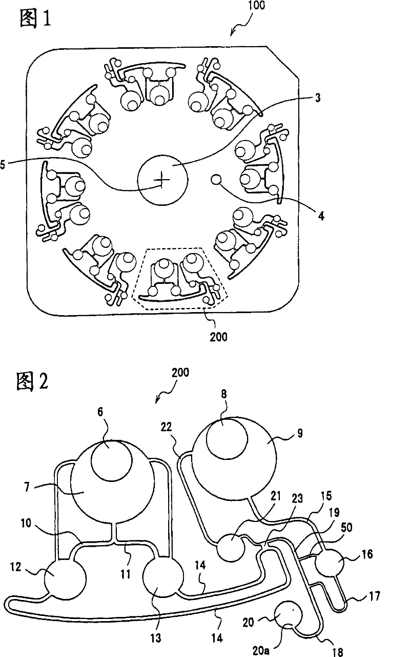 Plate for biological sample analysis