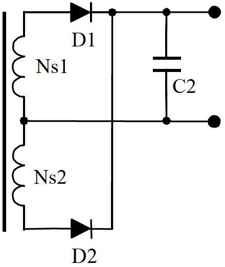 Method for improving working efficiency of self-excited push-pull converter and self-excited push-pull converter