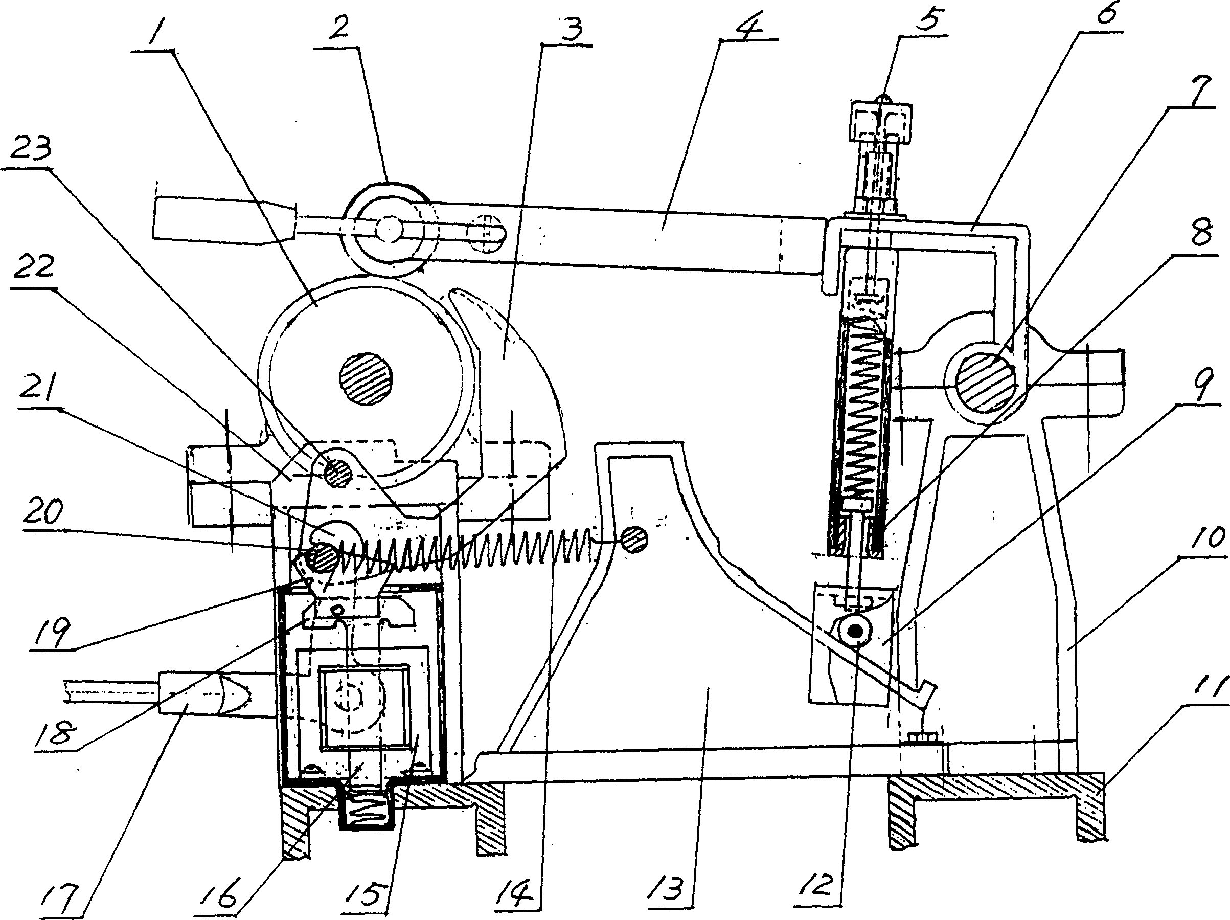 Self-balance type pressurized double support and control device therefor