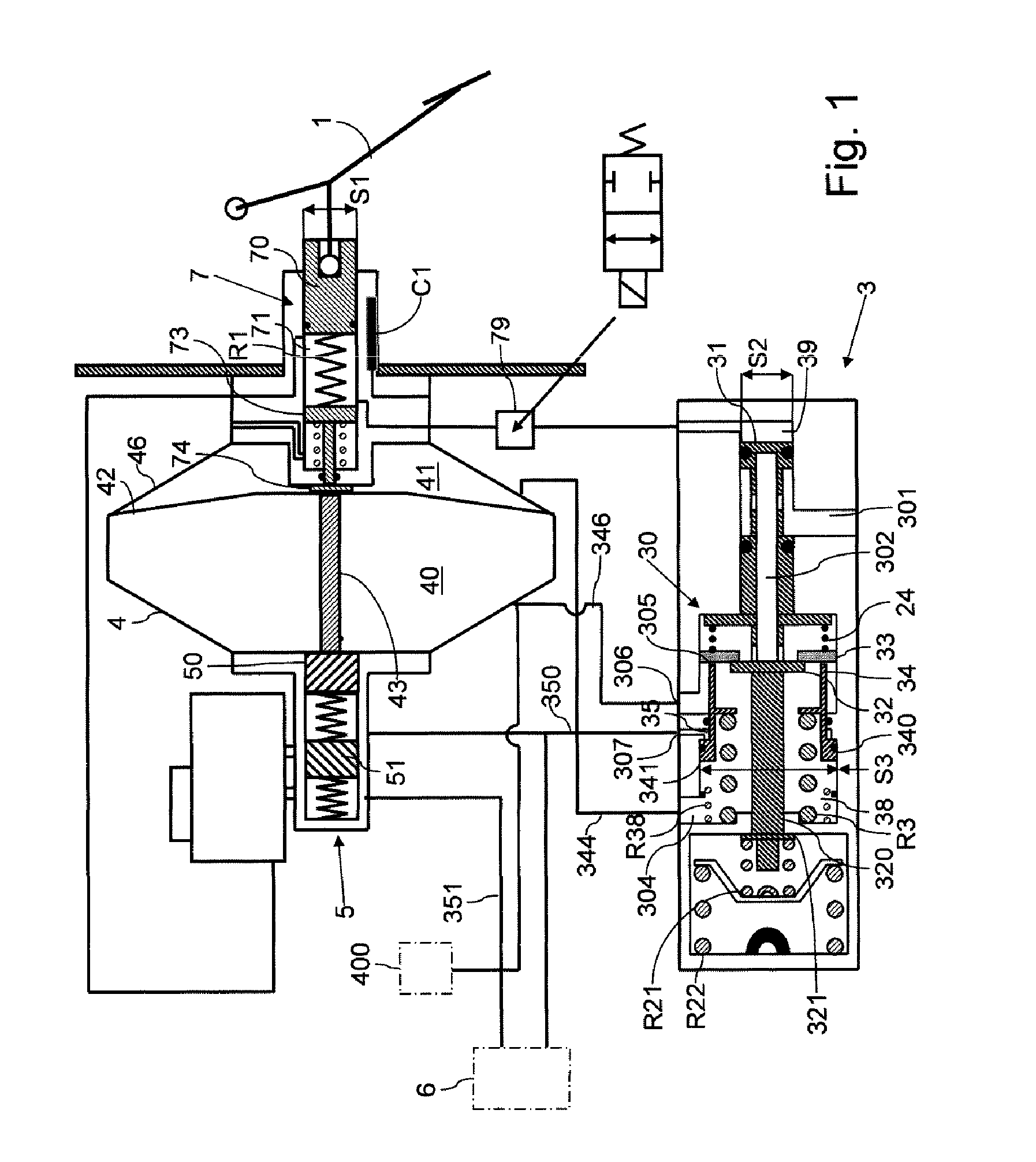 Control system for hydraulic braking system