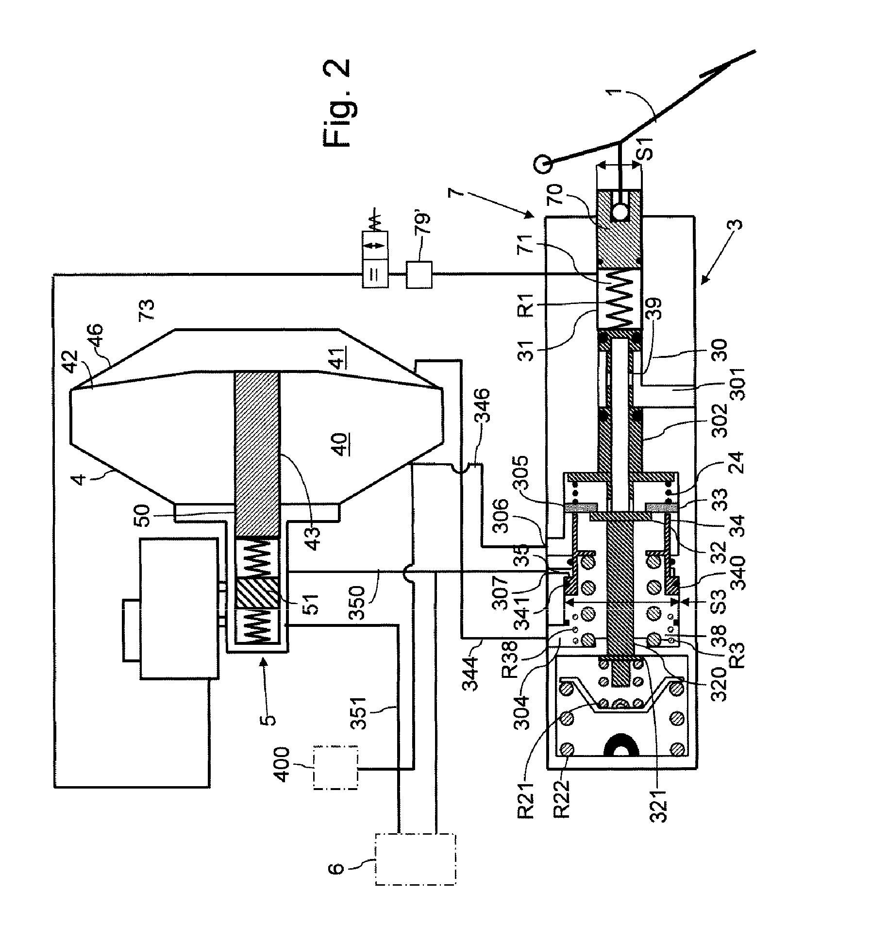 Control system for hydraulic braking system