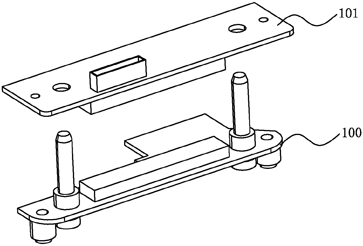 Test board connecting device