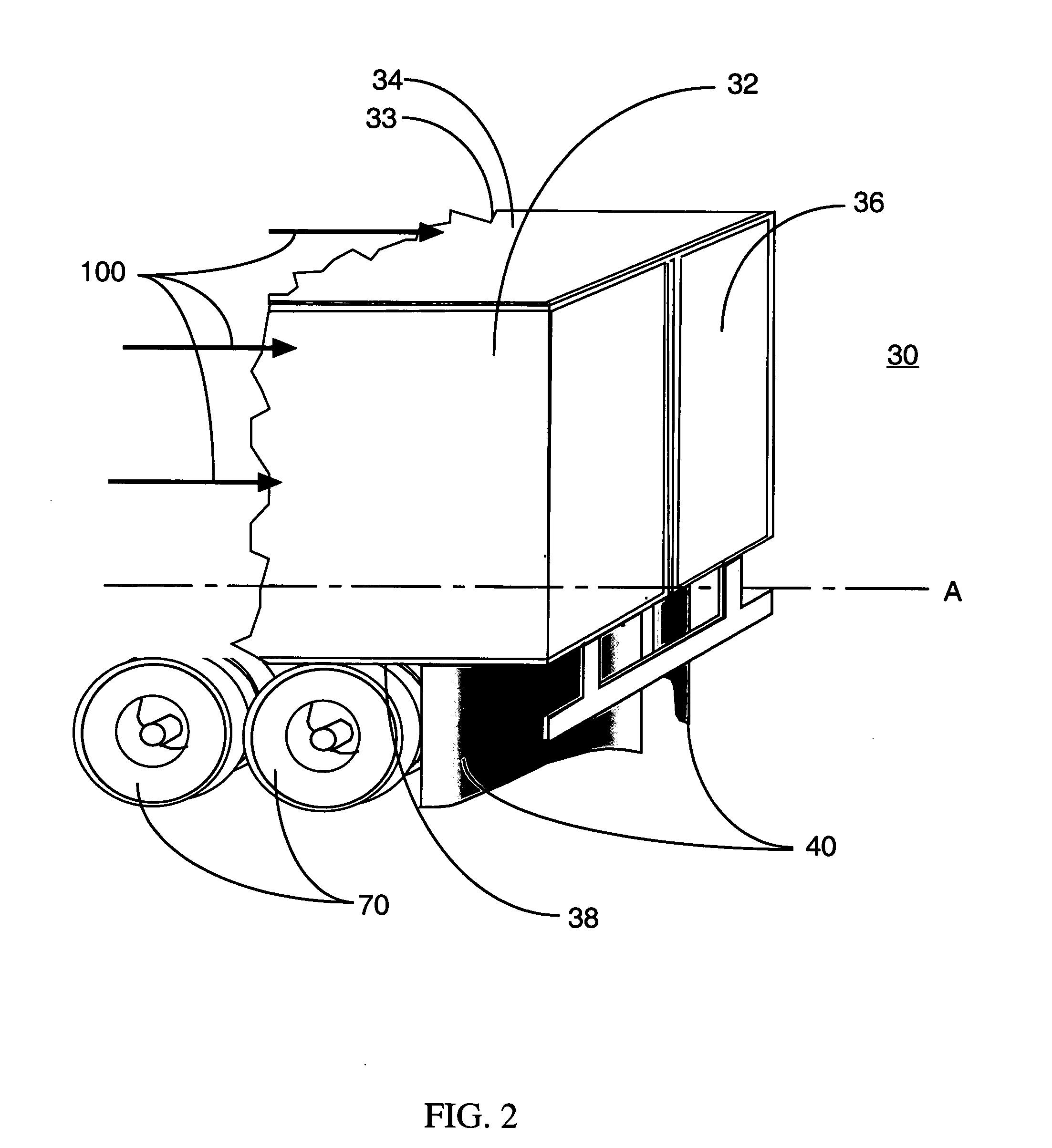 Undercarriage flow control device and method for reducing the aerodynamic drag of ground vehicles