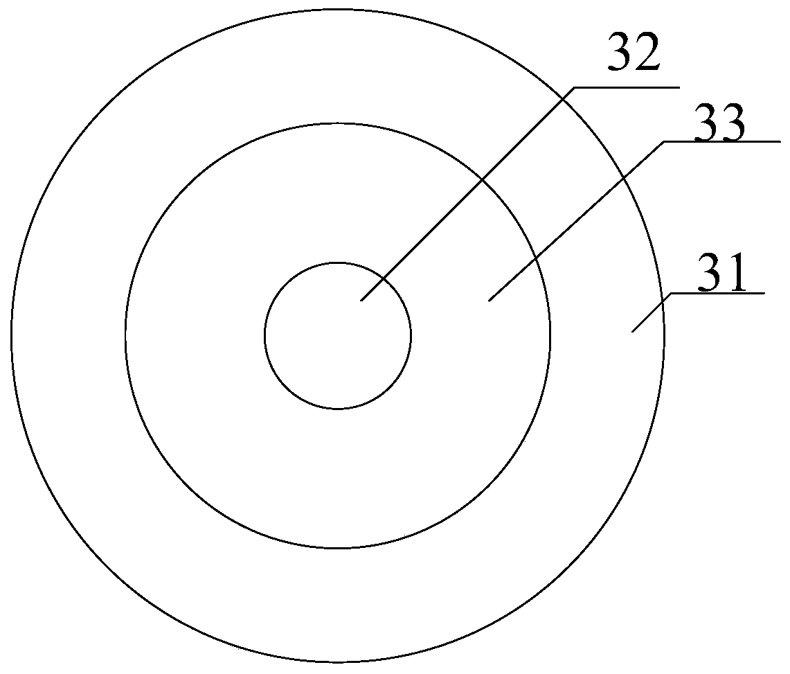 A magnetron sputtering coating cathode structure