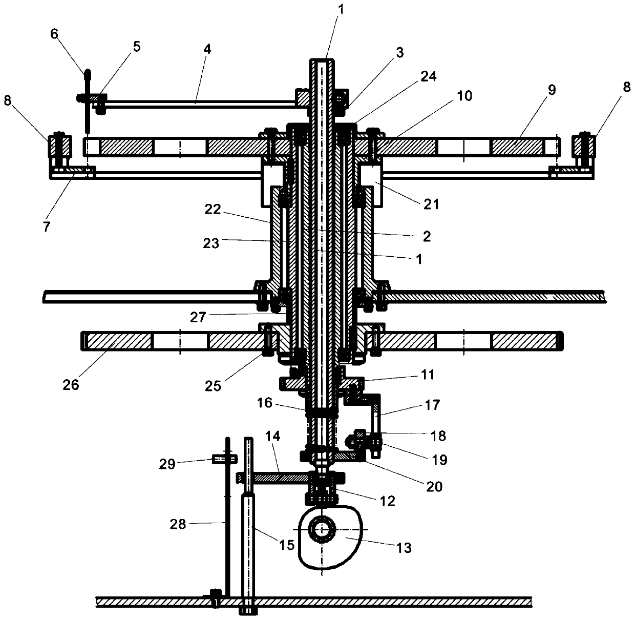 Rotating disk tracking type filling capping machine