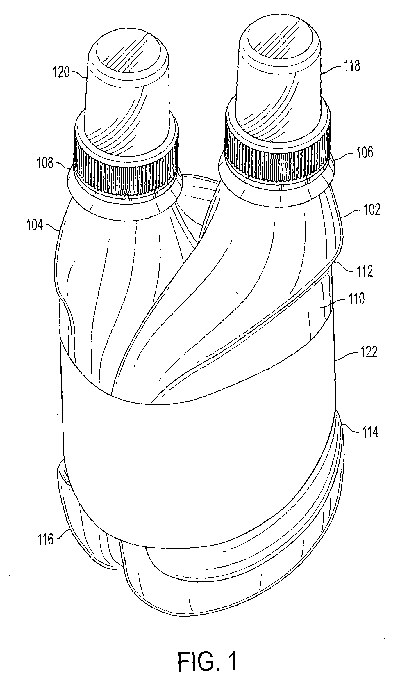 Package of interengaging containers for companion products