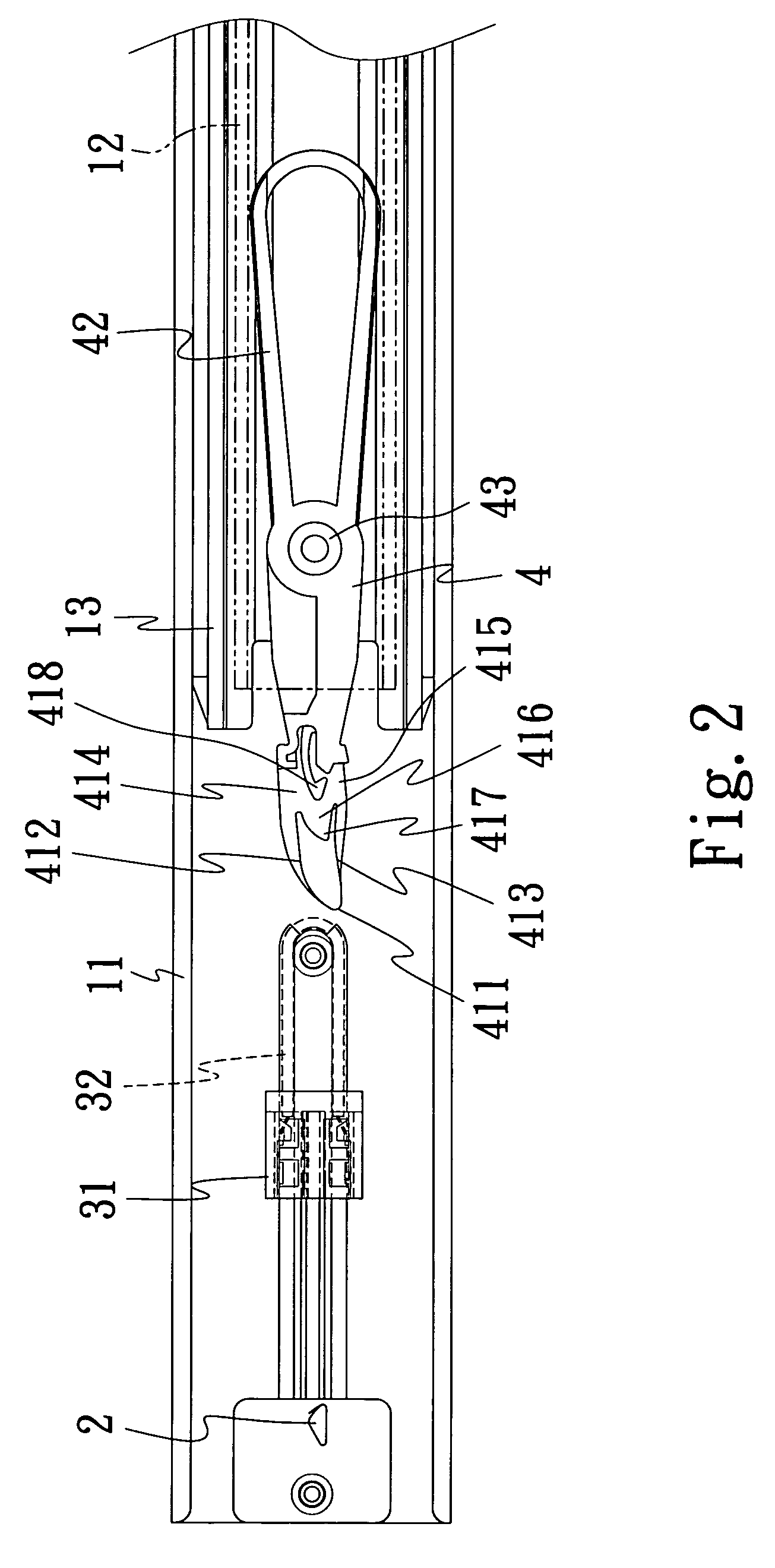 Locking device of sliding drawer