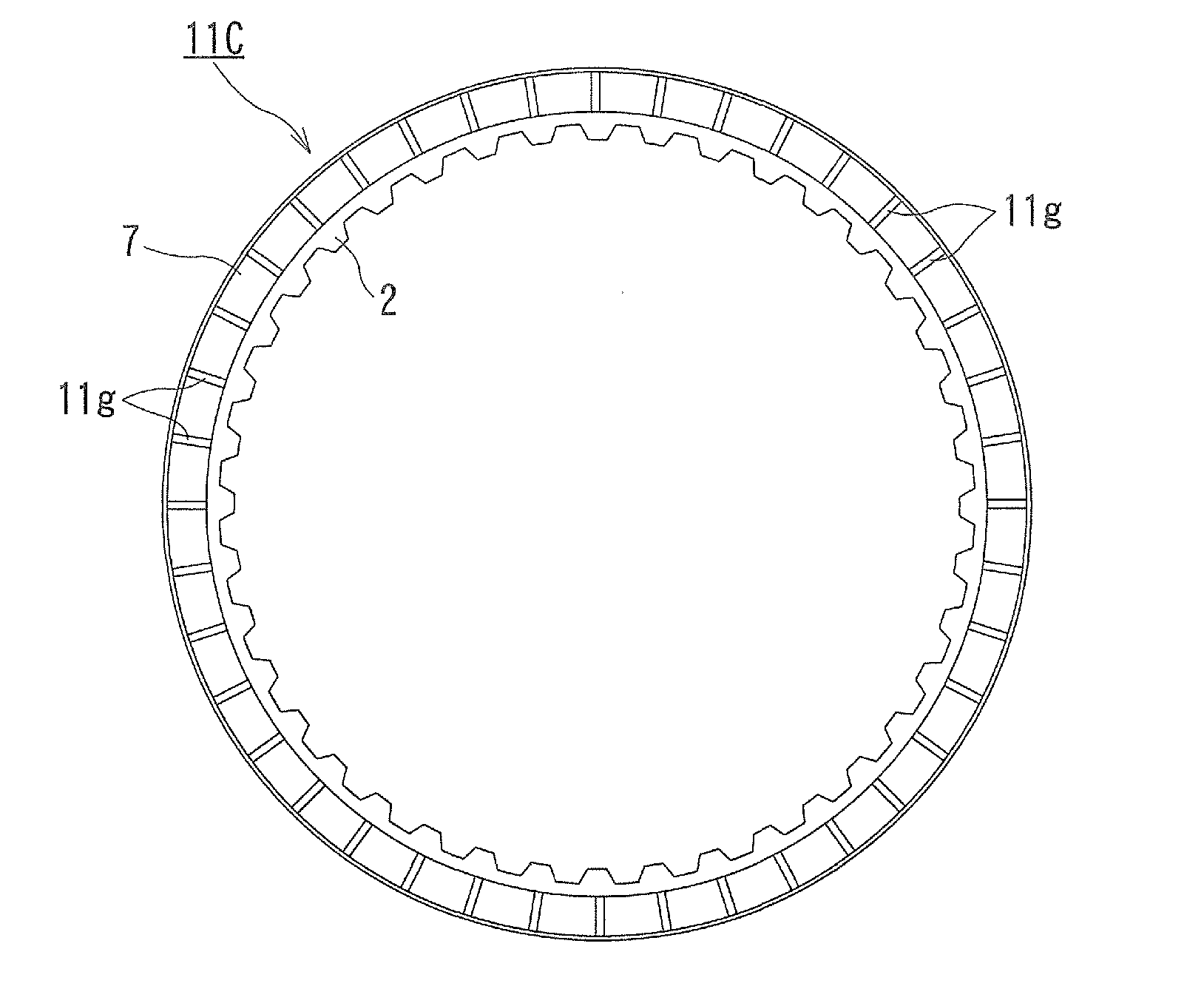 Segment-type friction material