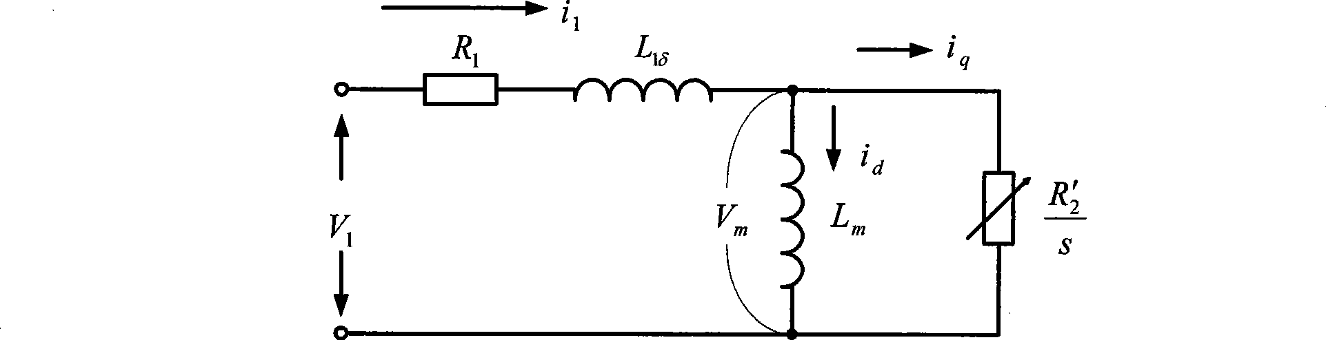 Voltage orienting frequency conversion controller for open loop non-speed sensor