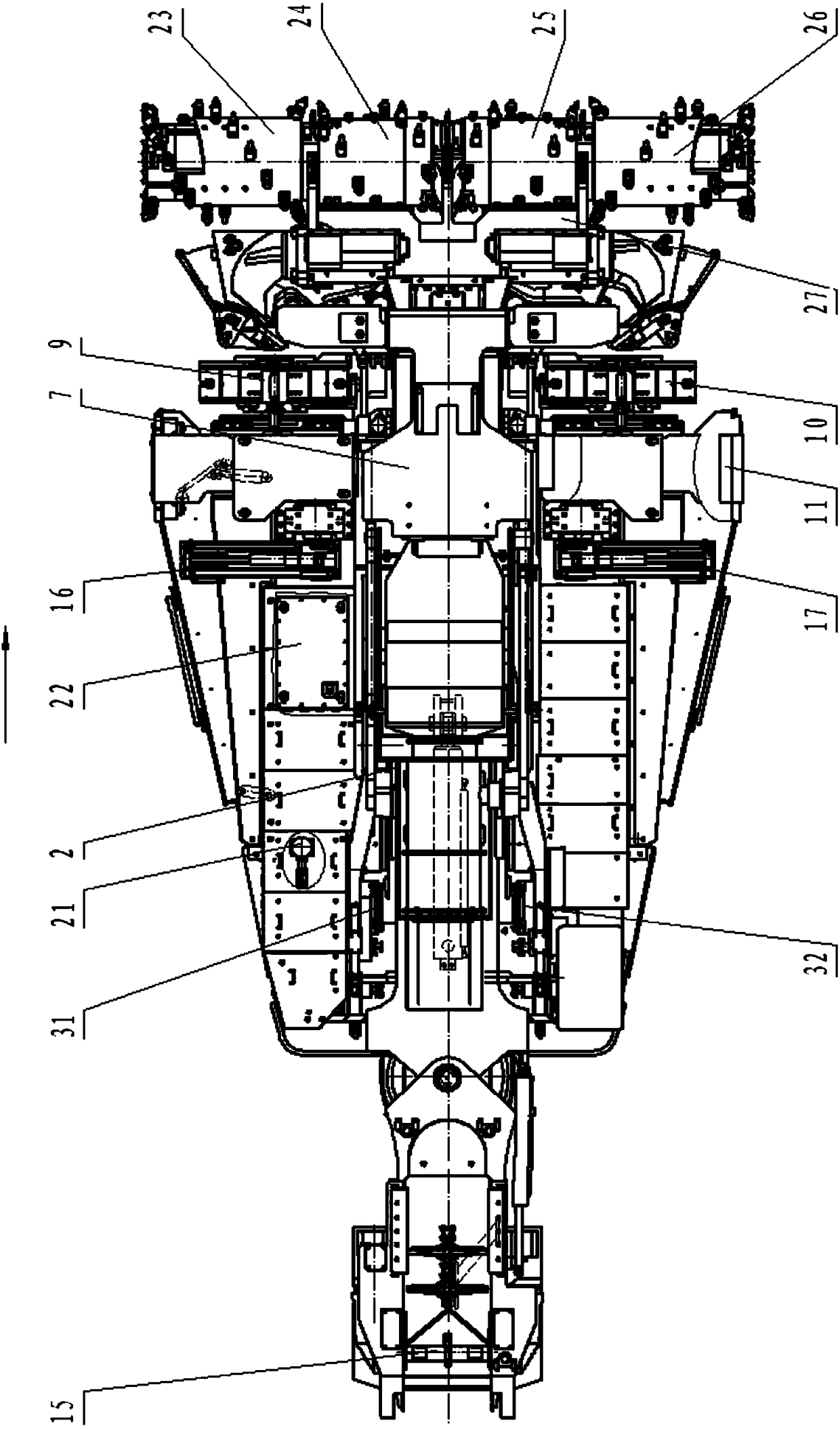 Tunneling and anchoring machine capable of achieving one-time tunneling and tunneling and anchoring parallel operation