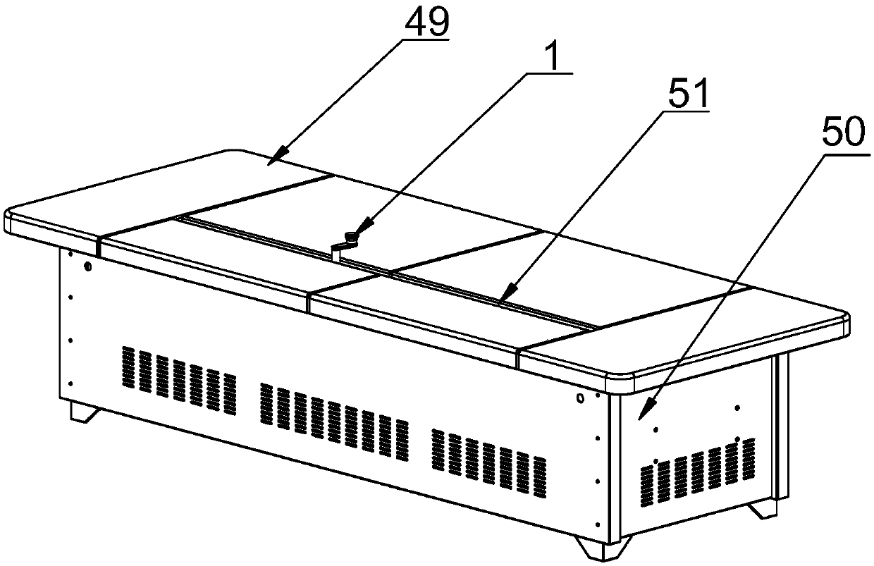 Positive and negative reciprocating rotation and swing automatic Tuina bed